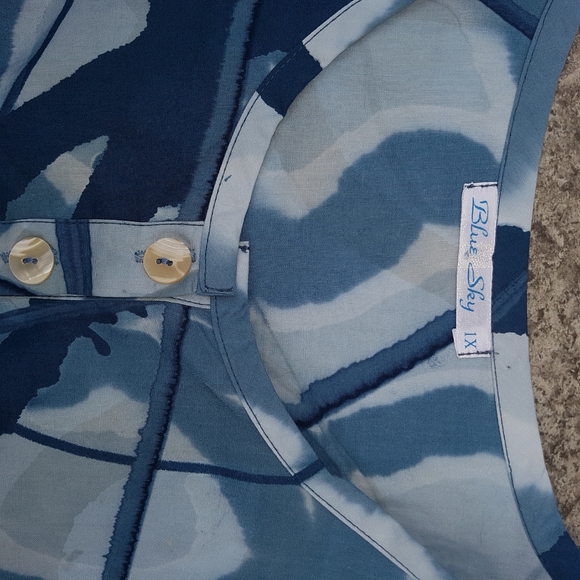 Blue Sky 1X cotton dress - Picture 2 of 2